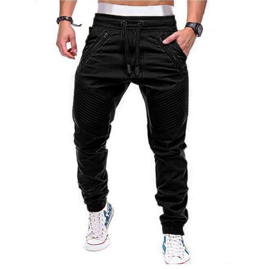 Pantalon De Jogging Homme HCSS - Taille Élastique, Poche Zippée - Confortable Pour Sport Et Loisirs