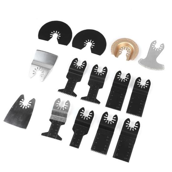 Kit Da 12 Lame Oscillanti Multiuso In Acciaio Al Carbonio – Sgancio Rapido, Seghe Flessibili E Bimetalliche Per Taglio Legno E Plastica