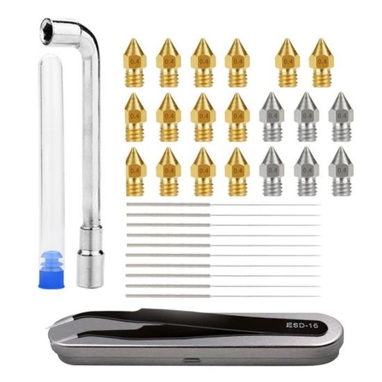 Buse Changement Rapide 0.4mm Pour Imprimante 3D Creality K1C, Ender 3 V3 – Alliage Titane & Acier, Débit 30 Mm³/s