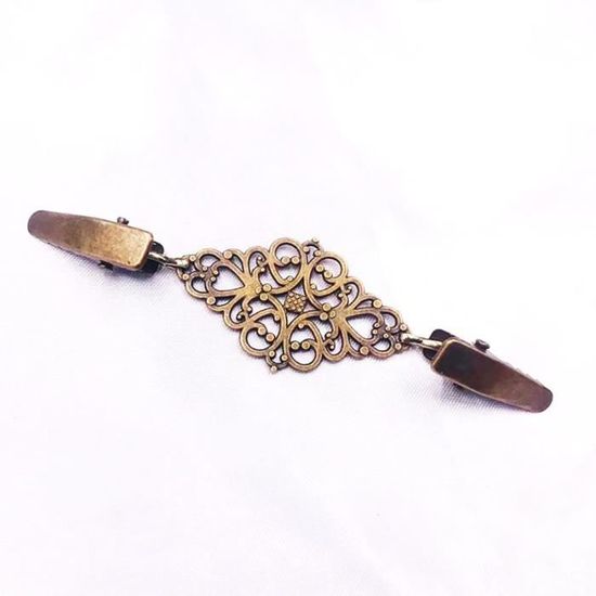 2 Clips à Cardigan Rétro En Alliage Zinc - Broches Pinces Vintage Pour Pulls, Châles Et Robes
