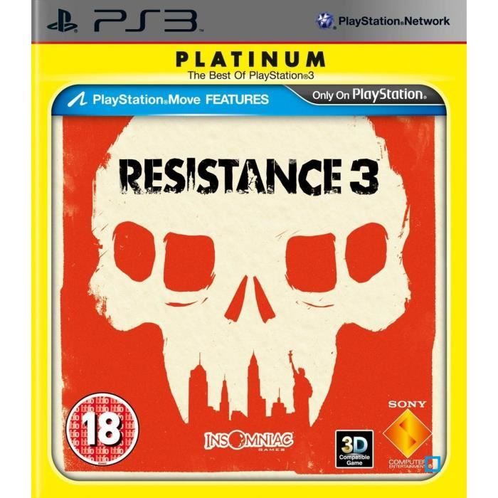 Sony Computer Entertainment Resistance 3 Platinium Jeu PS3