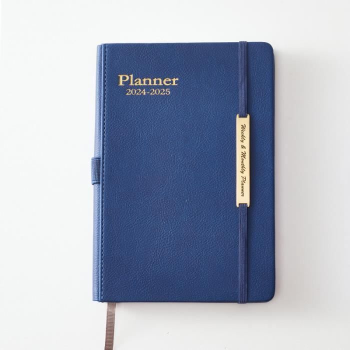 Agenda 20242025 Semainier Janvier 2024 Juin 2025 (18 mois)bleu