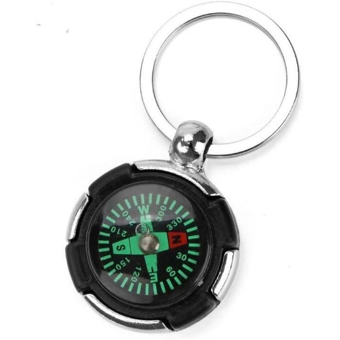 Lot De 10 Boussoles Porte-clés – Mini Boussole De Poche, Plastique Robuste, Cadran Rempli De Liquide – Idéale Randonnée, Camping, Alpinisme, Chasses Au Trésor