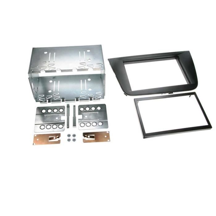 Adaptateur de façade 2-DIN Seat Toledo / Altea / Altea XL noir