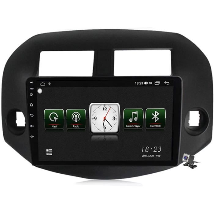 Buladala An oid 10 9 Pouces Stereo Multimedia GPS Navigation pour Toyota RAV4 3 XA30 2005-2013 avec FM RDS Autoradio, Soutient D60