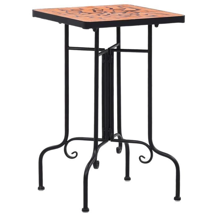 Table de bistro mosaïque Terre cuite Céramique -PAI