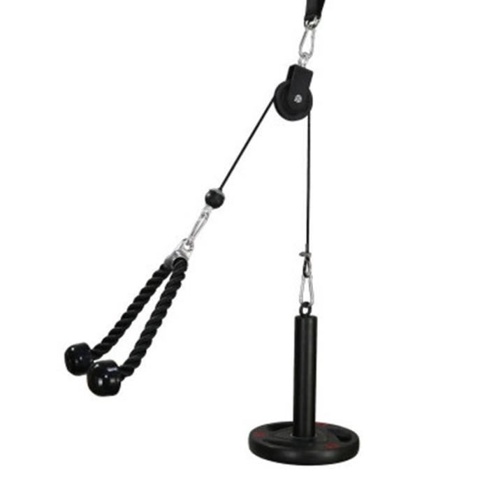 Système de câble de poulie de remise en forme bricolage goupille de chargement levage Triceps corde