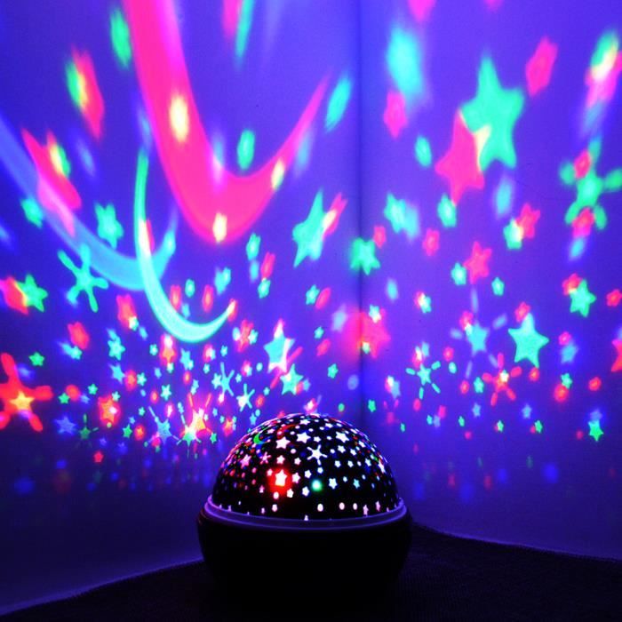 Nouveauté jouet lumineux ciel étoilé LED veilleuse batterie de projecteur USB veilleuse jouets pour enfants créatifs- rose