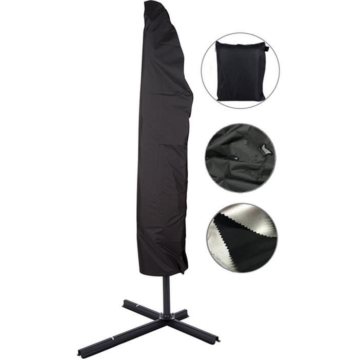 Housse pour Parasol Housse de Protection Parasol Imperméable Résistant à UV Intempéries avec Sac de Rangement ,280cm - 30*81*46cm