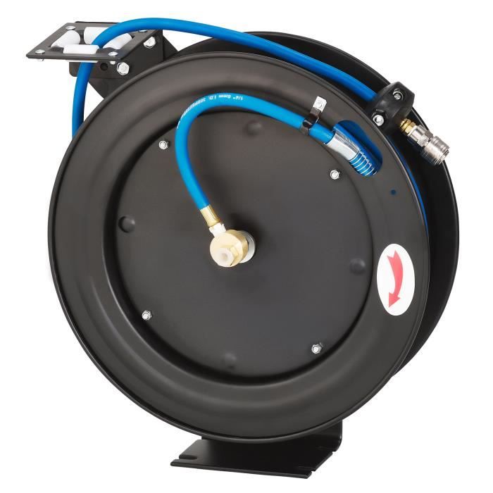 KRAFTPLUS® K.985-8415 Enrouleur à tambour 1-4' air comprimé 15m auto-rétractable