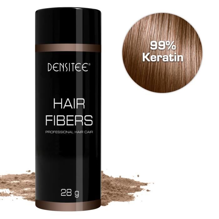 Poudre densifiante Brun Moyen Anti-calvitie • Poudre capilaire DENSITEE • Masque calvitie et racines • Hommes et Femmes