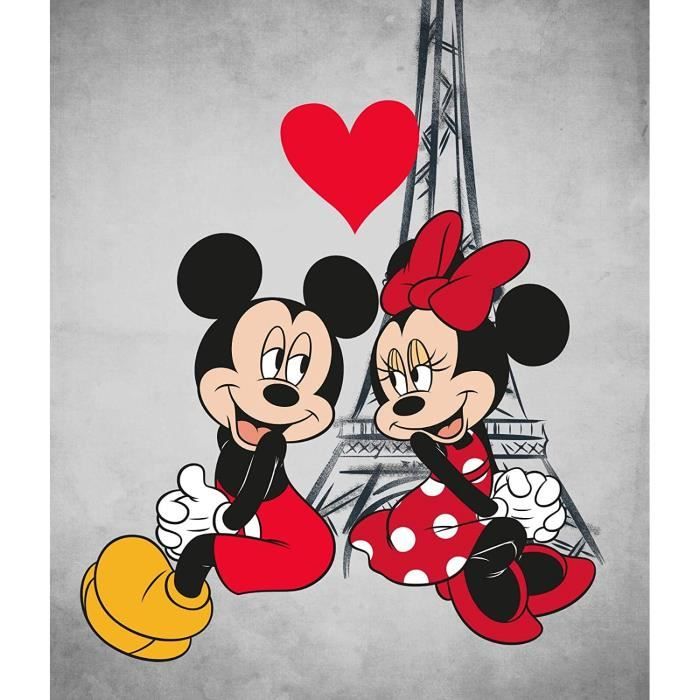 BrandMac Disney´S Minnie & Mickey Mouse Couvre-Lit 120x140 Polyester Couverture Polaire