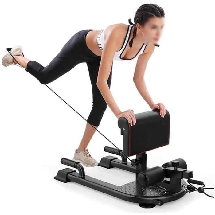 BANC DE MUSCULATION ZMJ Banc Sissy Squat Extension De Jambe Curl Curl Machine Équipement d'exercice Réglable pou659