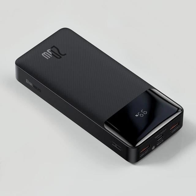 Powerbank Chargeur Portable Baseus 20000mAh Pd 20w noir Charge Rapide Batterie externe