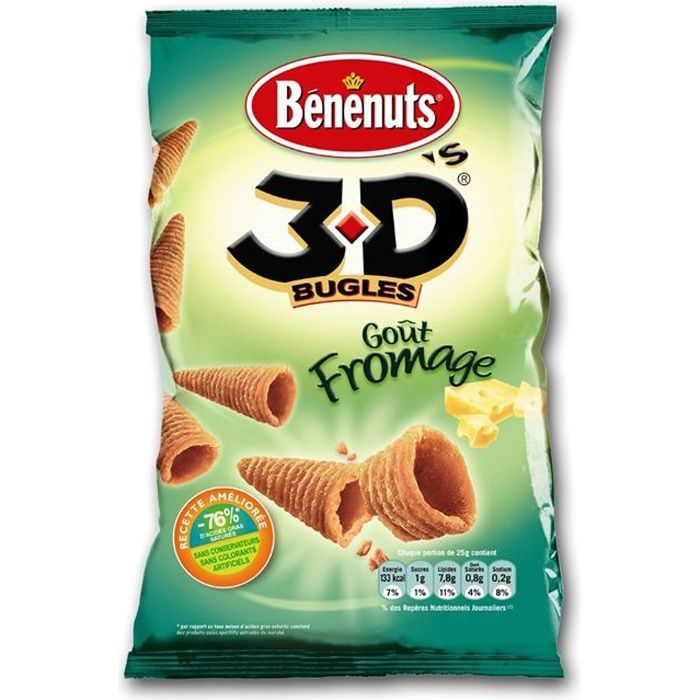 Bugles goût fromage 85 g BENENUTS