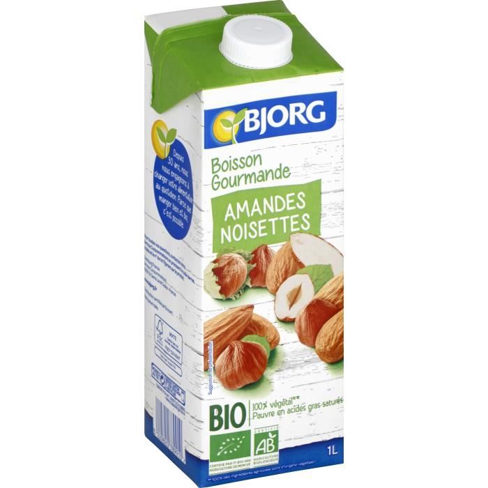 Bjorg Boisson Gourmande Amandes Noisettes 1l