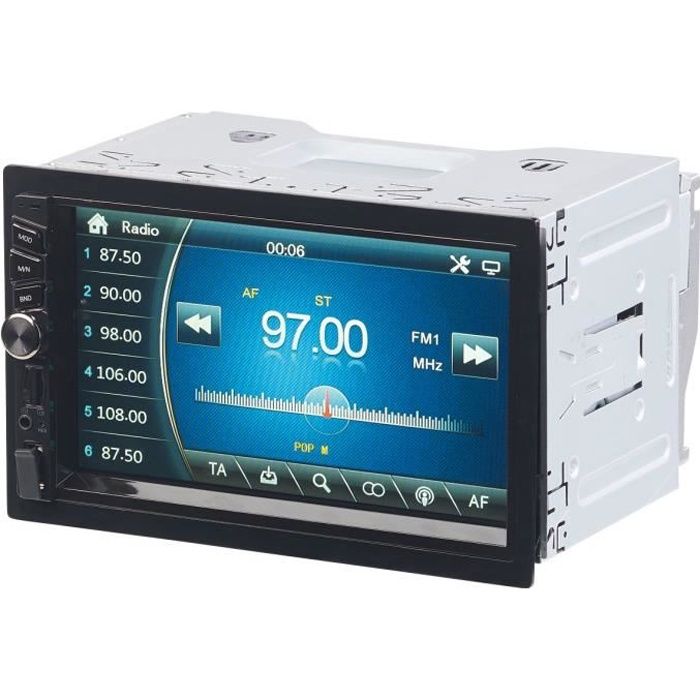 Autoradio 2-DIN avec écran tactile et bluetooth (4x 45 W) CAS-4445.bt