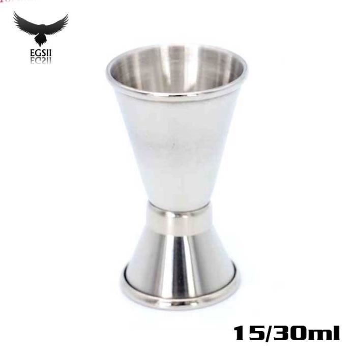 EGSII 15-30ML Cocktail Mesure Double Doseur Verre Jigger Liqueur Bar Accessoire