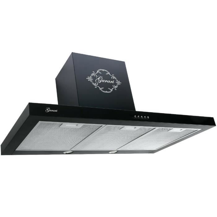 Gurari 461 BL Hotte aspirante murale 90 cm •1000m³/h•Hotte murale Luxe fabricant Gurari • 3 vitesses •LED