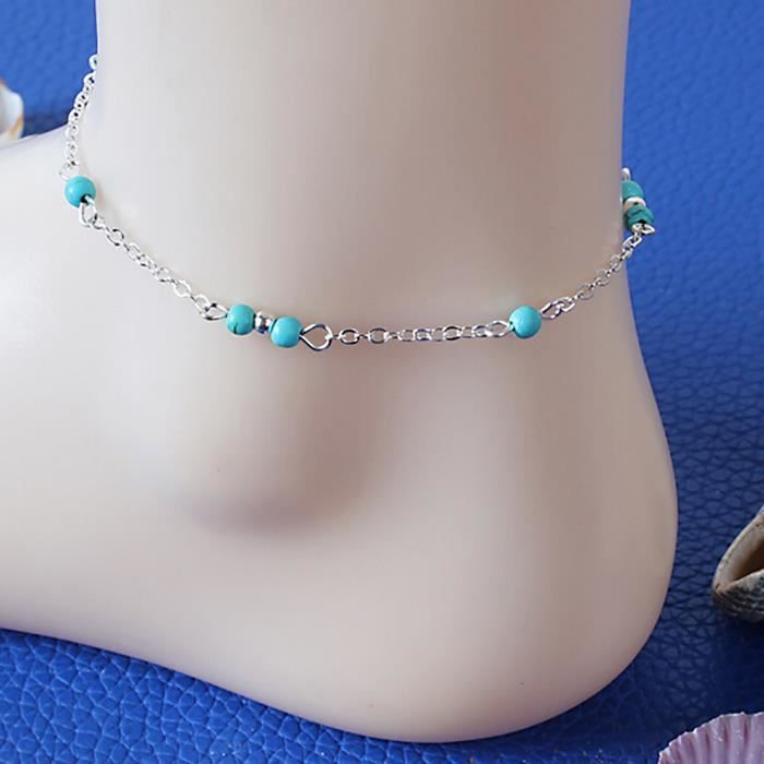 Hot Girl main bracelet de cheville permanent cheville de cheville de couleur en Argent sa chaîne de cheville pied chaîne bijoux f...