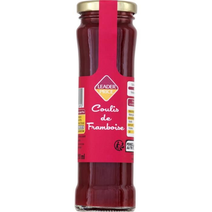 Coulis de framboise 210ml Leader Price