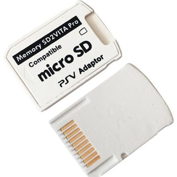 Version 5.0 Adaptateur SD2VITA pour carte mémoire PS Vita TF pour carte de jeu PSVita