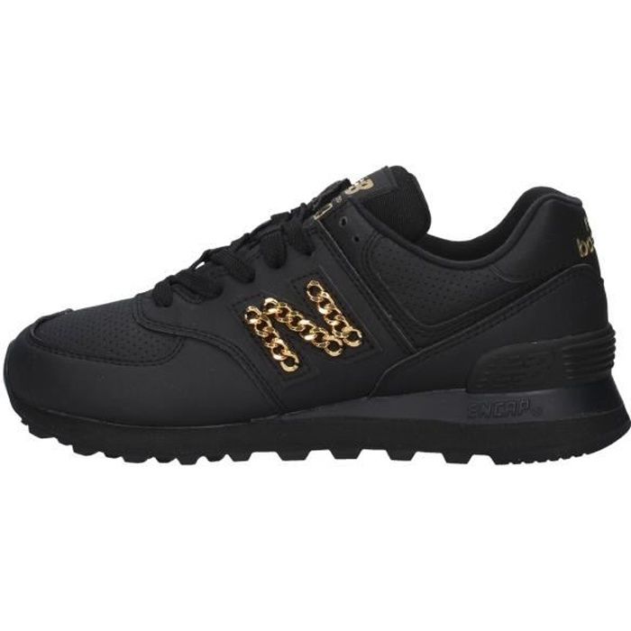 New Balance WL574HNQ chaussures de tennis faible Femme NOIR