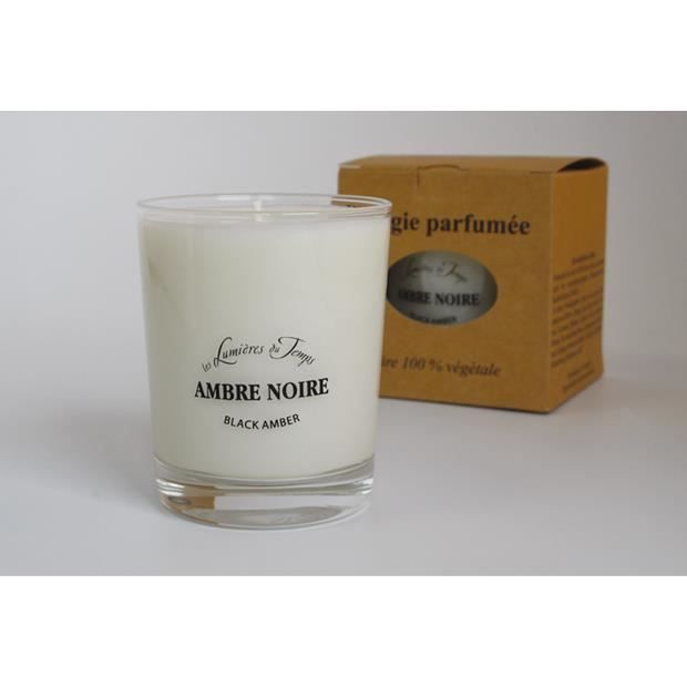 Bougie parfumée à l'ambre noire (180gr.)