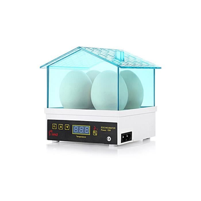 Incubateur œuf couveuse électrique 4 pcs oeufs mini incubateur d'oeufs pour poulet canard oiseau pigeon