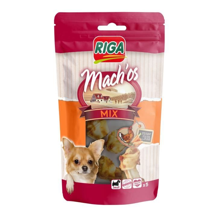 RIGA - MACH'OS MIX NŒUD POULET CAROTTE PM X 5 DISPLAY-SACHET 60 G