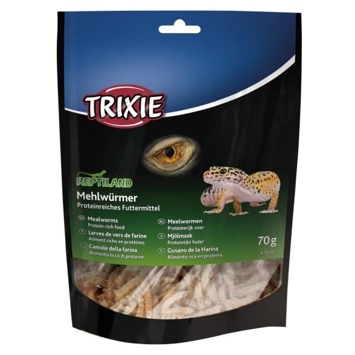 Trixie - Larves de vers de farine séchées 70 gr
