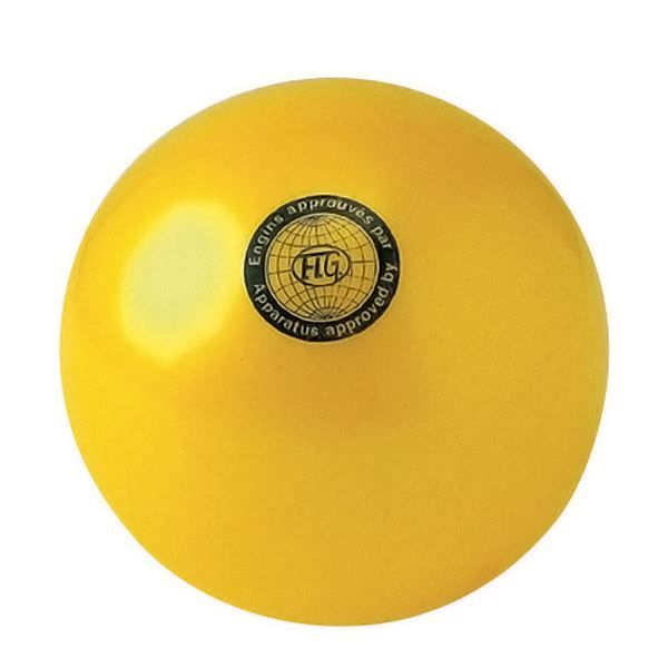 Ballon de gymnastique en PVC 190 mm JAUNE