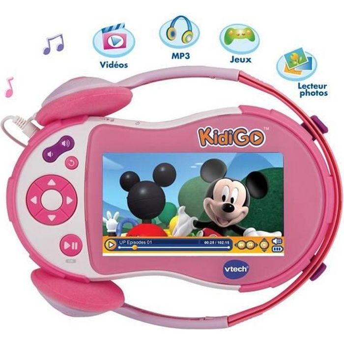 Kidigo - Mon premier lecteur multimédia - Rose …