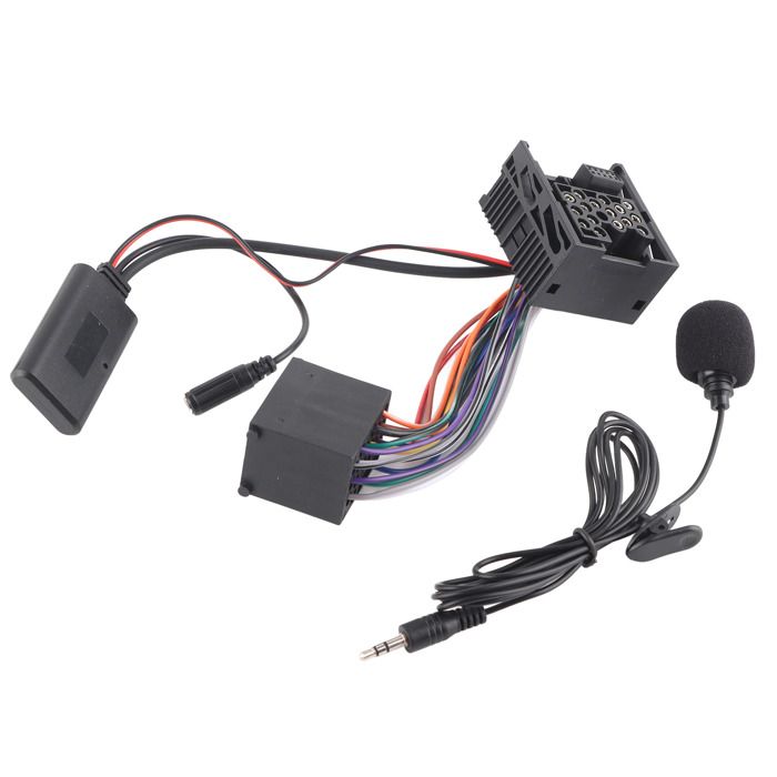 Adaptateur Audio Bluetooth Pour Autoradio Citroën/Peugeot - Connexion 12 Broches Avec Microphone - 14