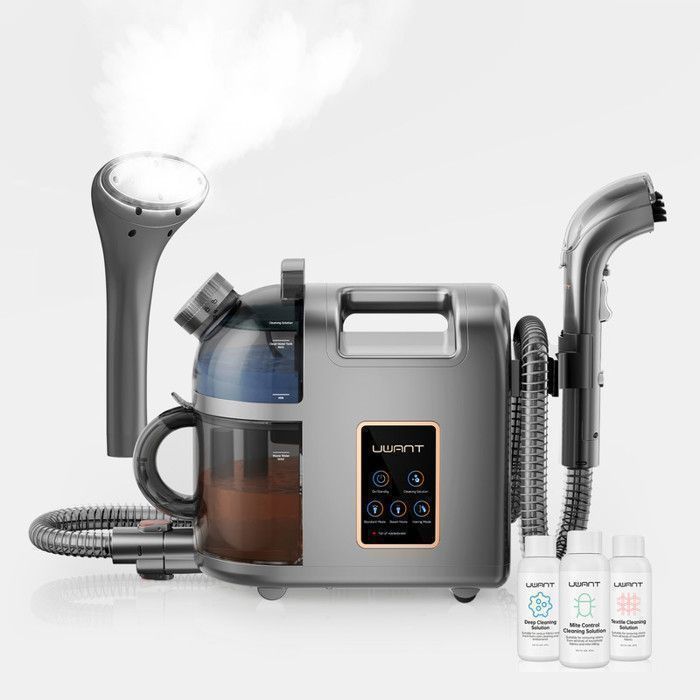 Aspirateur laveur B200 Nettoyeur de tapis avec nettoyage à la vapeur 12000Pa1900W avec brosse à repasser - Uwant