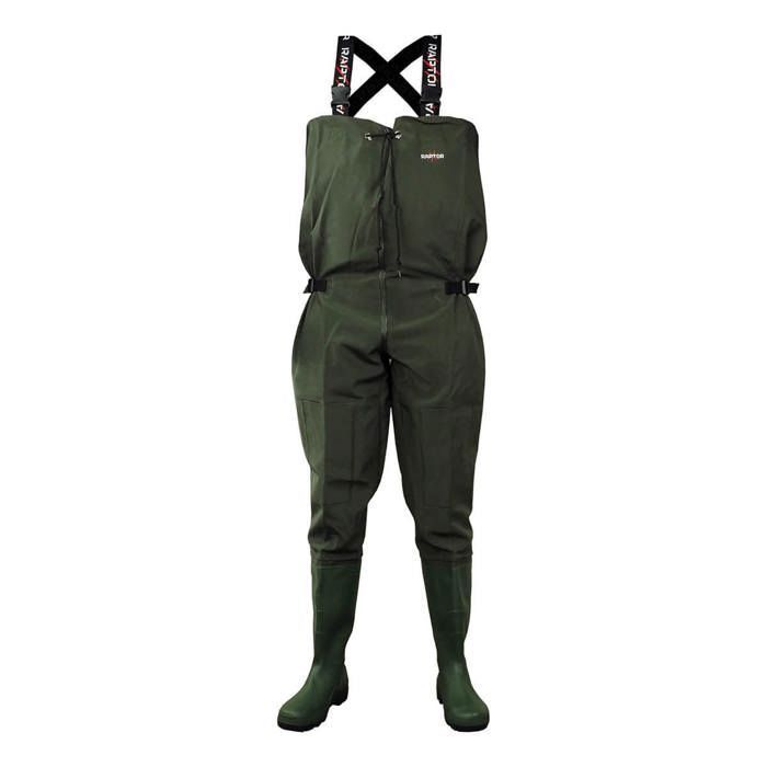 Raptor Waders PVC Plus Fit - Vert - Taille 45 - Coupe Regular