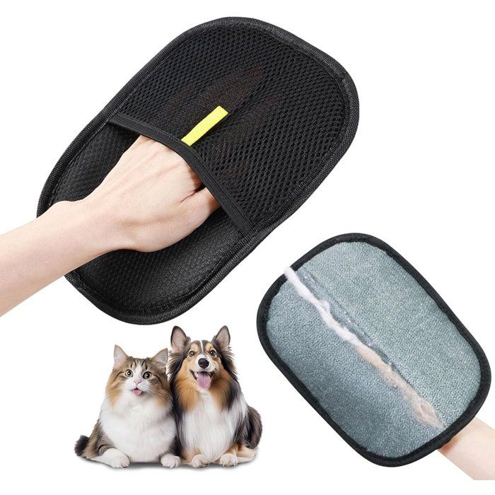 Meilleurs prix pour Gant réutilisable pour poils de chien et de chat - Épilateur magnétique pour vêtements et meubles - Gant pour poils dani QIEDOVIEY