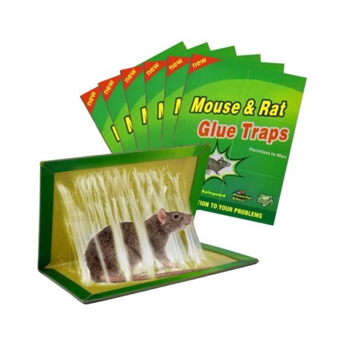 Pièges à Souris Adhésifs - Lot De 6 Plaques De Glu Forte - Sans Produit Chimique, Pour Souris, Rats, Cafards - Sécurisé Pour Maison