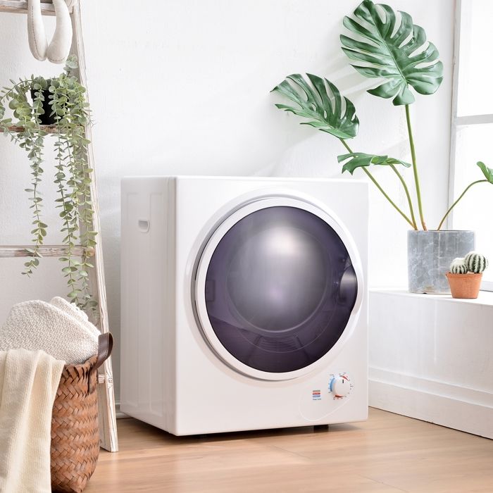 Sèche-linge évacuation 25 kg mural minuterie 200min double filtre résistance PTC tambour inox 65°C protection surchauffe - Nuvlagu
