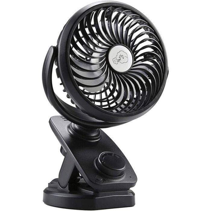 Ventilateur de Batterie à PileVentilateur USB dOscillation Avec 4000mAH Batterie RechargeableMini Ventilateur Portatif pour pou