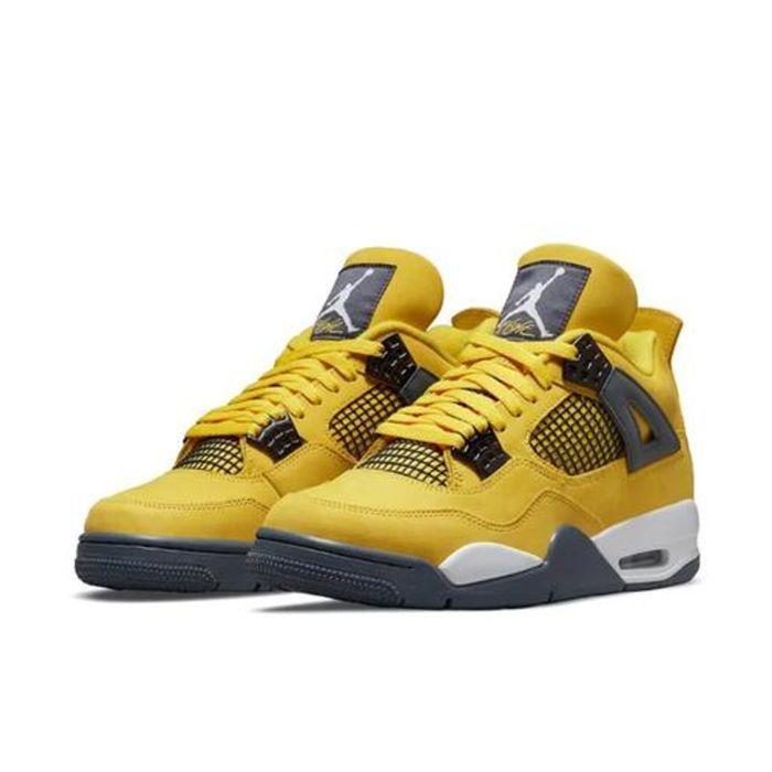 CHAUSSURES DE BASKET-BALL Air Jordan 4 Retro Mid Lightning Lightning YELLOW Mens Ct8527-700
