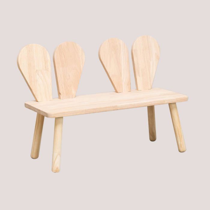 SKLUM Banc en Bois Buny Style Kids Pin Dossiers Oreilles de Lapin Meuble dAppoint pour Chambre dEnfant et Salle de Jeux SKLUM Banc en Bois Buny Style Kids Pin Dossiers Oreilles de Lapin Meuble dAppoint pour Chambre dEnfant et Salle de Jeux