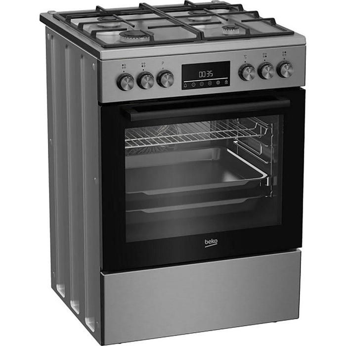 Cuisinière Mixte Beko Fbm62330gxtn Gril Et Auto nettoyage