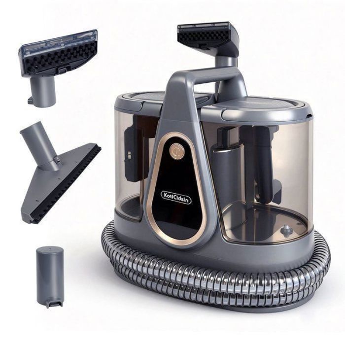 Nettoyeur canapé - KOTICIDSIN - 550W 18KPa - Réservoir 2200+900 ml - Brosses incluses