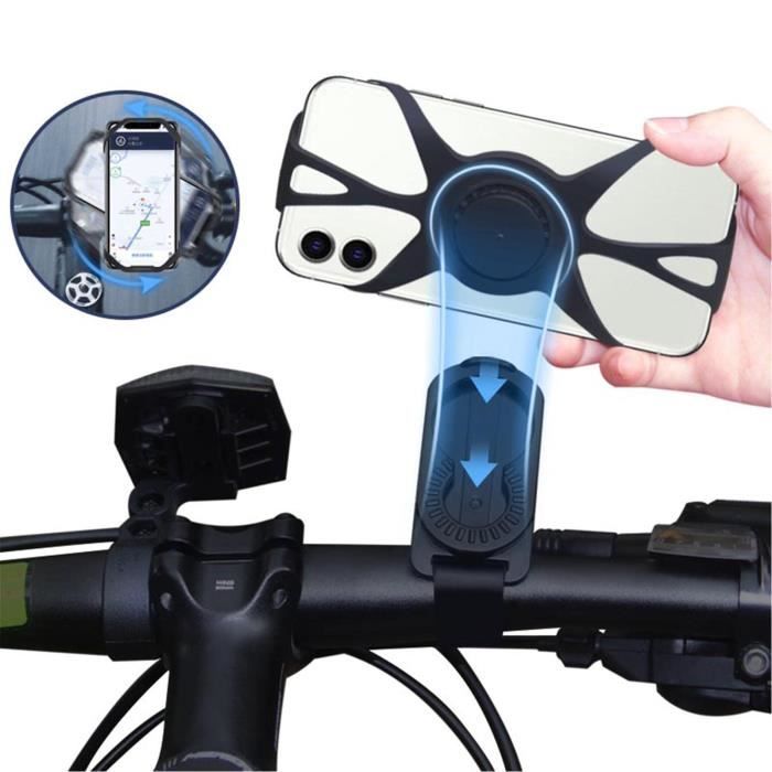 Support de vélo-Brassard de course à pied rotatif à 360 °, support de  téléphone pour Android, iOS, Samsung, p