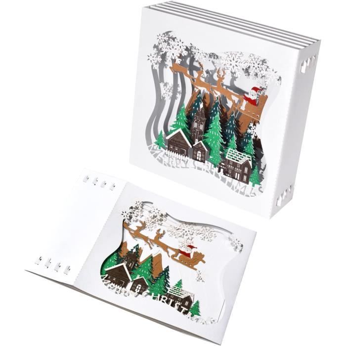 Carte De Voeux En Bois Avec Motif PopUp - Saint Nicolas