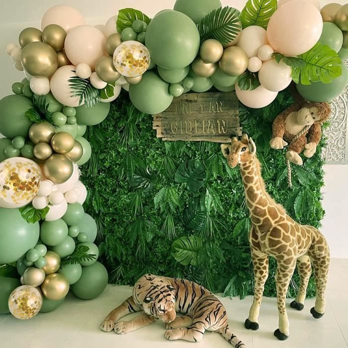 Arche de Ballon Vert Arche Ballon Anniversaire Vert et Blanc Décoration de Fête Ballons Jungle Forêt Thème pour Décoration D'anniversaire Douche de Bébé Fête Tropicale Décoration de Mariage Arche de Ballon Vert Arche Ballon Anniversaire Vert et Blanc Décoration de Fête Ballons Jungle Forêt Thème pour Décoration D'anniversaire Douche de Bébé Fête Tropicale Décoration de Mariage