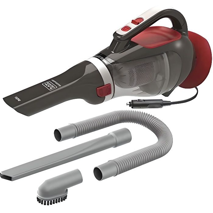 BLACK DECKER ADV1200-XJ Dustbuster Aspirateur Auto à Main Gris/Rouge BLACK DECKER ADV1200-XJ Dustbuster Aspirateur Auto à Main Gris/Rouge