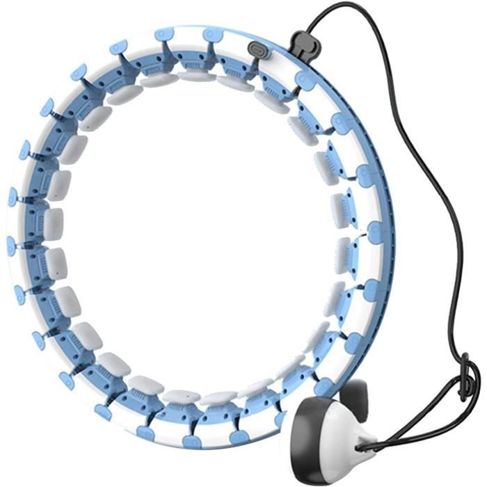 Hula Hoops Intelligents, Hula Hoop Lesté Pour Adultes, 24 Nœuds Détachables Et Réglables En