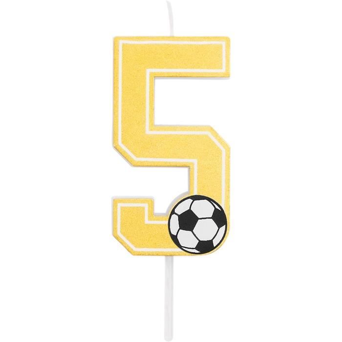 13 Pièces Bougies Anniversaire,Bougies d'anniversaire numéro 7,Football Decoration Gateau Anniversaire pour enfants, garçons et filles,Fête d' anniversaire, Anniversaire